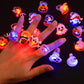🔥🎃Spooky Season Hot Sale 50% OFF:＄19.99‼️✨LED Light Halloween Glowing Ring 💍| Flashing Light‑Up Party Favor for Halloween Night👻