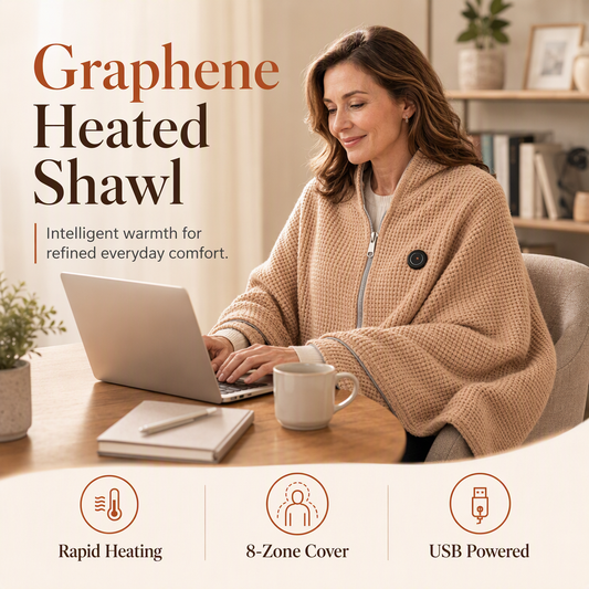 🔥 Christmas Sale — 50% OFF! ❄️ Stay Warm All Winter — Portable Electric Heated Blanket Shawl