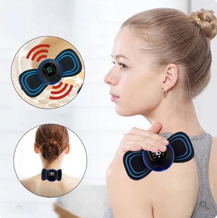 🎅Christmas Pre-sale🎁Portable Massager with 8 Modes and LCD Screen - Mini Muscle Stimulator for Pain Relief