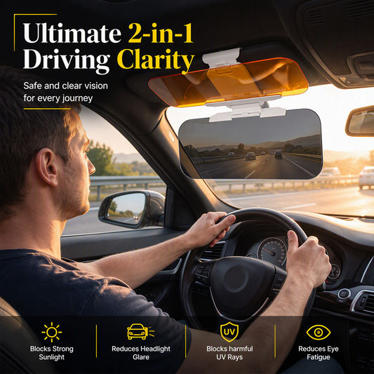 ⏳Time-Limited Special⏰Universal HD Anti-Glare Car Visor for Day & Night