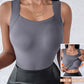 💐Women's U Neck Tank Tops with Built-In Bra