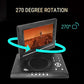 9.8 Inch Portable DVD Player, Full HD 1080P Playback, Swivel Screen, Dual Speakers, Remote Car DVD Player Support USB Input AV Output Multiple Disc Formats, Black (SanpylerFJft-13)