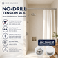 🥼👚 Create storage space anywhere anytime！Adjustable No-Drill Tension Rod