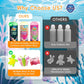 🦄Timetome DIY Squishy Maker Kit for Kids Ages 3+ | Magic Water Elf Gel Toy Set with 20 Gels & 10 Molds, Glitter Glow Sensory Craft Activity for Creative Play