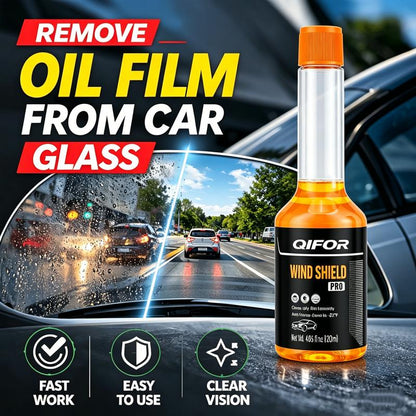 Glass Cleaner Powerful Stain Remover, Oil Film Remover, Insect Glue Remover, Anti-Freeze, Hydrophobic Glass Cleaner for Cars