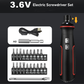 Portable 3.6V Electric Screwdriver Set
