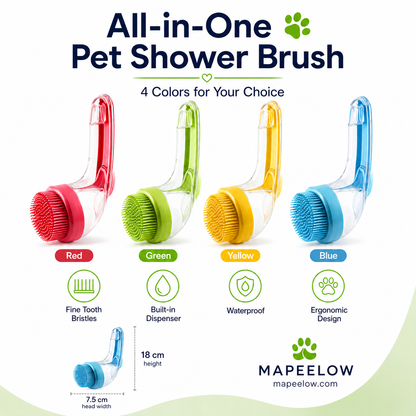 🎉 2026 Sale — Over 32,400 Sold 🧴 Pet Bath Brush – Grooming Tool 🐾