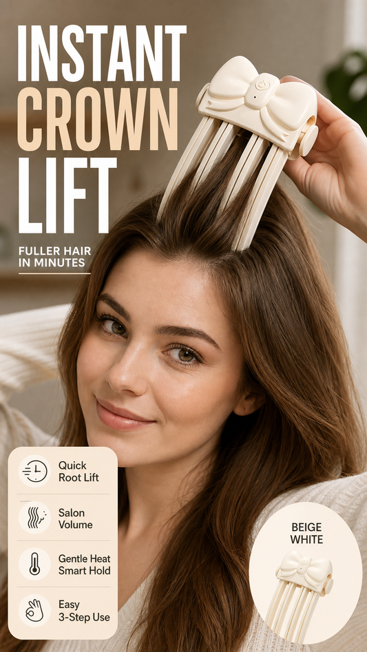 🎉48K+ Sold 💇 Wireless Heated Volumizing Root Lift Clip, Portable Travel Hair Styling Tool for Flat Fine Hair