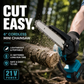 6-inch Cordless Mini Chainsaw with 2 Batteries