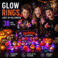 🔥🎃Spooky Season Hot Sale 50% OFF:＄19.99‼️✨LED Light Halloween Glowing Ring 💍| Flashing Light‑Up Party Favor for Halloween Night👻
