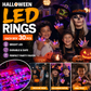 🔥🎃Spooky Season Hot Sale 50% OFF:＄19.99‼️✨LED Light Halloween Glowing Ring 💍| Flashing Light‑Up Party Favor for Halloween Night👻