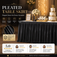 Pleated Table Skirt for Events