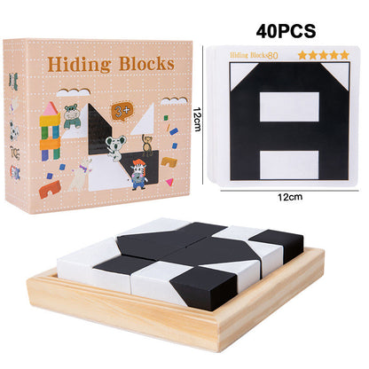 🎁Great Gift Idea🧩Puzzle Hidden Building Blocks Puzzle Toys