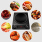 3500-watt induction cooktop with concave design - 10 temperature levels (200W-3500W), IPX4 waterproof, fast heating for all pan shapes, includes overheat protection