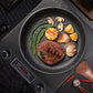 3500-watt induction cooktop with concave design - 10 temperature levels (200W-3500W), IPX4 waterproof, fast heating for all pan shapes, includes overheat protection