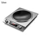 3500-watt induction cooktop with concave design - 10 temperature levels (200W-3500W), IPX4 waterproof, fast heating for all pan shapes, includes overheat protection