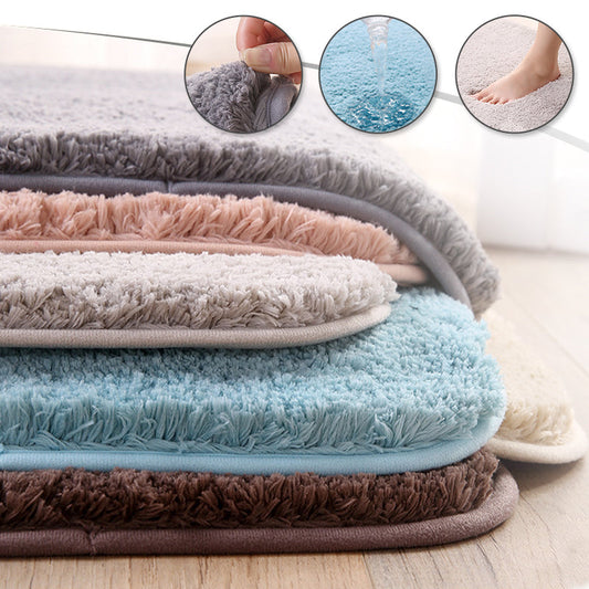 Absorbent Bathroom Rug Non-Slip Entry Mat