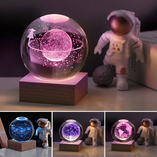 Easter 3D Galaxy Crystal Ball Nightlight Decorlamp（50% OFF）