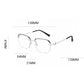 Fashionable HD Rimless Cut Rim 0°Anti Blue Light Raw Crystal Glasses