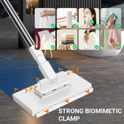 🔥This Week's Special Price:＄24.99!! ‼️🧹Disposable Dust Mop with 4 Reusable Cloths✨Lightweight Floor Dusting Mop For Hardwood Tile Floors