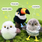 🎁🐱Jouet interactif pour chat en forme d'oiseau réaliste