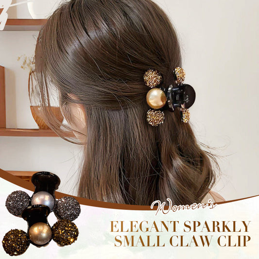 Elegant Sparkly Small Claw Clip for Women