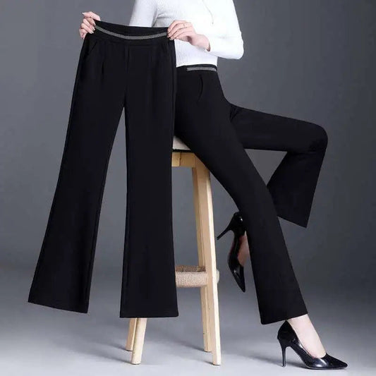 Women's Casual High Waisted Flared Pants
