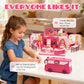 2-in-1 Portable Dollhouse Travel Bus