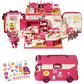 2-in-1 Portable Dollhouse Travel Bus