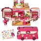 2-in-1 Portable Dollhouse Travel Bus
