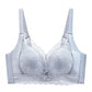 Women's Breathable Wire-Free Lace Minimizer Bra