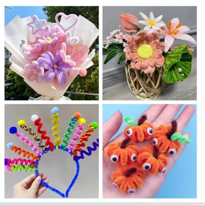 🔥HOT SALE  50%OFF🔥Vibrant Chenille Stems for DIY Crafts