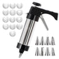 🔥HOT SALE 49% OFF🔥Stainless Steel Cookie Pres with 13 Discs & 8 Nozzles