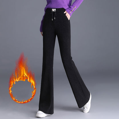 ⏳Limited-time 50% off⏰Women's Thick High Waist Drawstring Long Pants👖