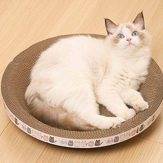 🎁💥Last day sale 50% OFF🐱 | Multi-Functional Bowl-Shaped Corrugated Cat Scratcher🐈