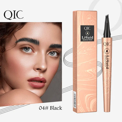 ✏️ BUY 1 GET 1 FREE! ✨ 3D Microblading Eyebrow Pencil – 4-Prong Tip, Waterproof & Natural Hair-Like Strokes 🖌️