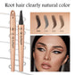 ✏️ BUY 1 GET 1 FREE! ✨ 3D Microblading Eyebrow Pencil – 4-Prong Tip, Waterproof & Natural Hair-Like Strokes 🖌️