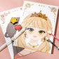 👑LAST DAY SALE ONLY ＄19.99!! 🎨 Princess Makeup & Diamond Painting Craft Kit – Mess-Free Paper Play, Realistic Fun for Girls ✨