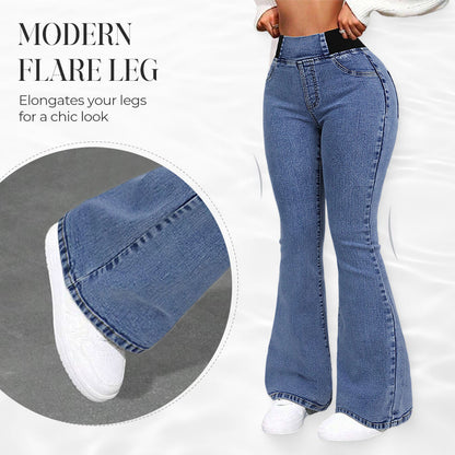 🥳2026 HOT SALE🥳💞50K+ SOLD!👵👖 50% OFF! High-Waist Stretch Flare Jeans – Gentle tummy control, comfy stretch. Flattering flare leg. Perfect for daily wear. 🌸✨