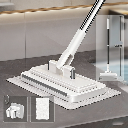🧹50% OFF HOT SALE! Telescopic Long Handle Flat Dust Mop, Shark Tooth Lock Microfiber Cleaning Cloth Mop for Ceiling, Cabinet Top & Wall Deep Cleaning