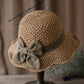 👒⏰ 50% OFF LIMITED TIME! Elegant Woven Straw Hat with Bow – Wide Brim, Adjustable & Foldable for Summer & Travel ✨