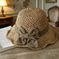 👒⏰ 50% OFF LIMITED TIME! Elegant Woven Straw Hat with Bow – Wide Brim, Adjustable & Foldable for Summer & Travel ✨