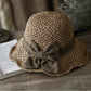 👒⏰ 50% OFF LIMITED TIME! Elegant Woven Straw Hat with Bow – Wide Brim, Adjustable & Foldable for Summer & Travel ✨