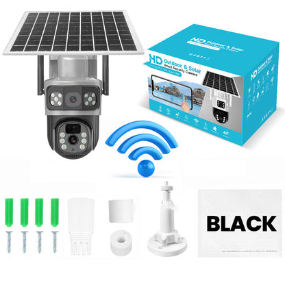 🔥2026 New upgrade & hot sale🔥Wireless solar-powered outdoor security cameras with dual lenses