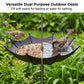 🐦 LIMITED-TIME 50% OFF! ✨ Hanging Umbrella Bird Feeder & Bath – Dual-Use, Rust-Resistant, Vintage Garden Decor ☂️