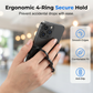 Multi-functional 4-Ring Magnetic Phone Grip & Stand
