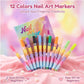 🖌️ Last Day Special Price ＄19.98 ! 🔥Buy more Save more🎁12-Color Nail Art Marker Pen Set