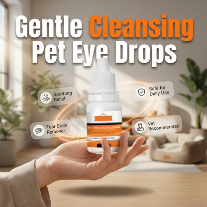 👁️ 50% OFF NOW! 🐾 Vet-Recommended Eye Solution – Gentle Formula for Sensitive Breeds – Tear Stain Remover & Daily Care 🐶