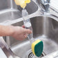 Soap Dispensing Sponge Brush with Detachable Handle