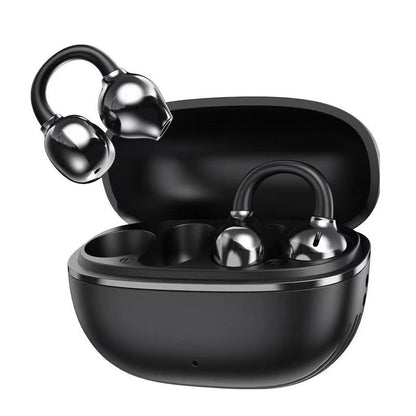 Bluetooth 5.4 Clip-On Open Ear Earbuds with Noise Cancelling